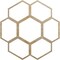Ekena Millwork Florin Wood Fretwork Pierced Ceiling Medallion, Hickory, 30"OD x 10 1/2"ID x 3/8"T CMWP30X30X0375FOHI - alternate 1
